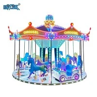 16 seients Carrusel Fibra de vidre Kiddie Ride